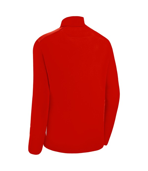 PIAVE 1/4 ZIP TOP RED/WHT