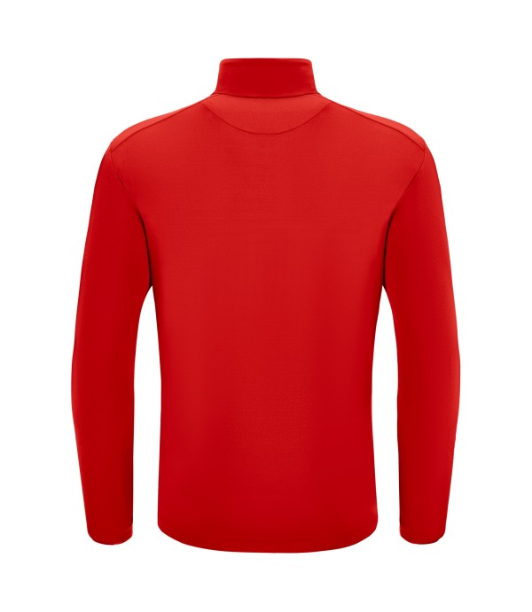 PIAVE 1/4 ZIP TOP RED/WHT