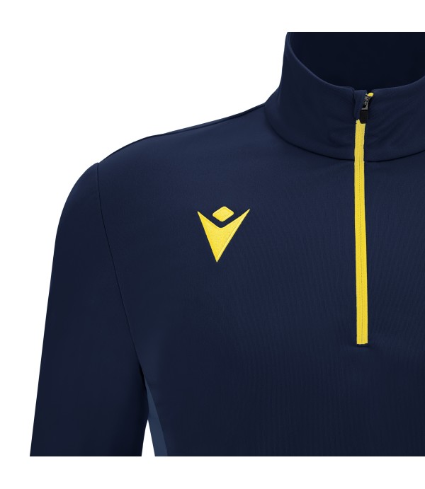 PIAVE 1/4 ZIP TOP NAV/YEL