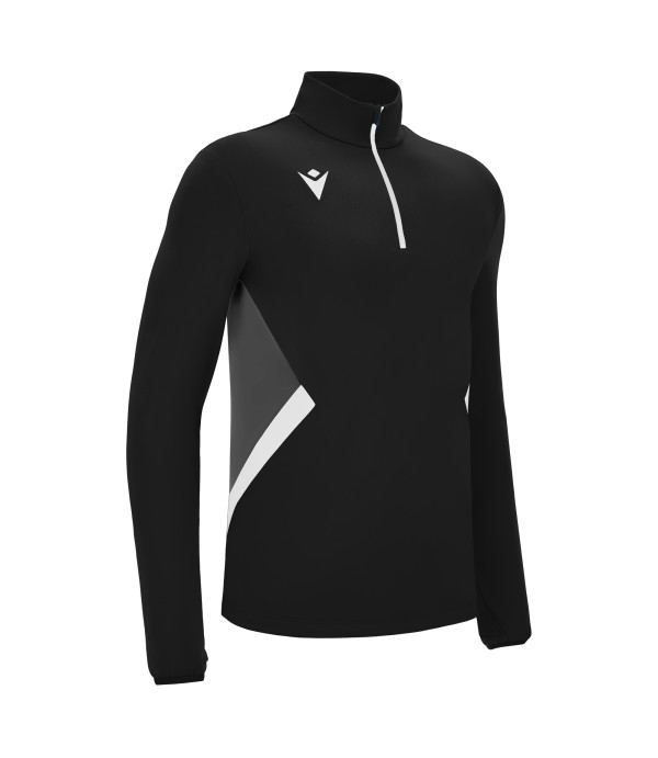 PIAVE 1/4 ZIP TOP BLK/WHT