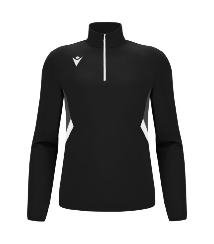 PIAVE 1/4 ZIP TOP BLK/WHT