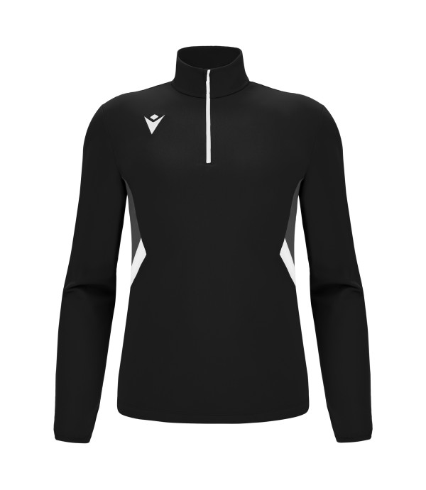 PIAVE 1/4 ZIP TOP BLK/WHT