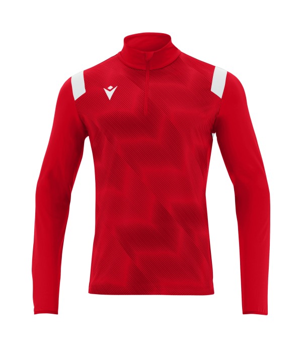 PURUS 1/4 ZIP TOP RED/WHT