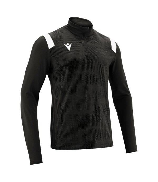 PURUS 1/4 ZIP TOP BLK/WHT