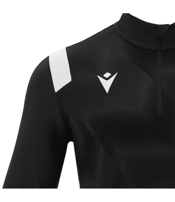 PURUS 1/4 ZIP TOP BLK/WHT