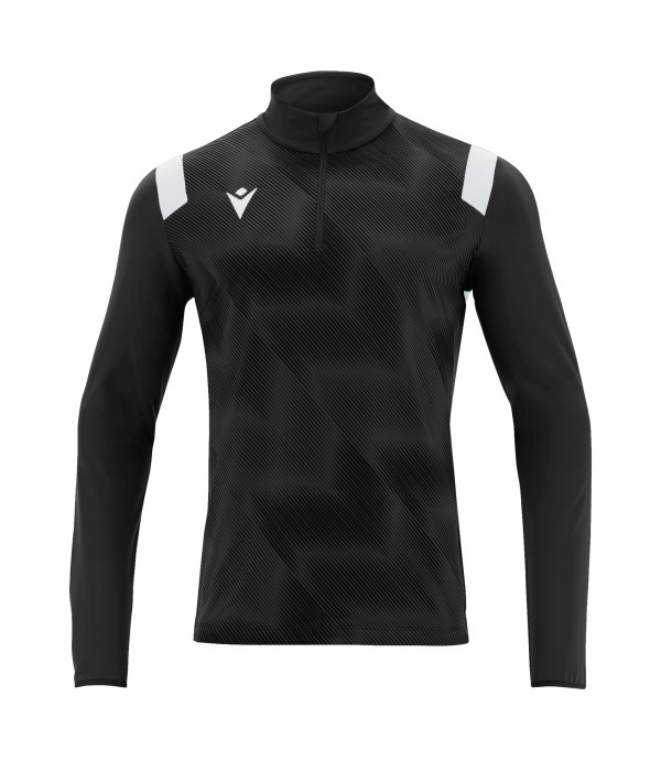 PURUS 1/4 ZIP TOP BLK/WHT