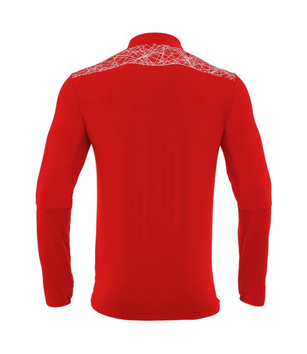 TIBER 1/4 ZIP TOP RED/WHT