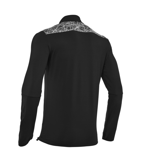 TIBER 1/4 ZIP TOP BLK/WHT