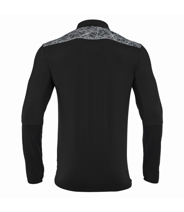 TIBER 1/4 ZIP TOP BLK/WHT