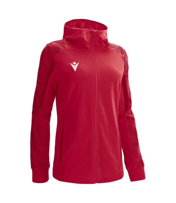 APHRODITE FULL LENGTH ZIP WOMAN HOODIE RED/DRED