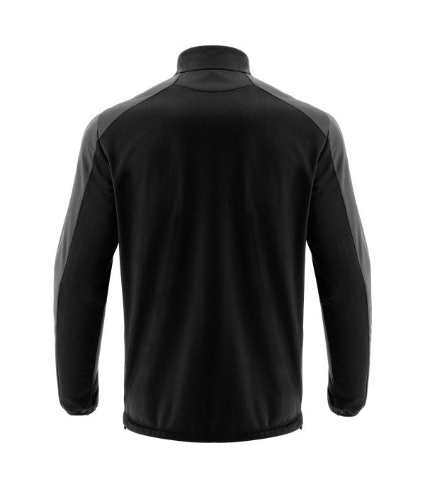 ARNO 1/4 ZIP TOP BLK/DGRY