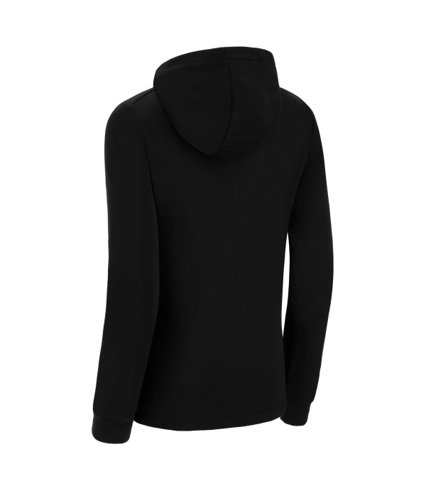 BASTET FULL ZIP TOP HOODY WOMAN BLK/WHT