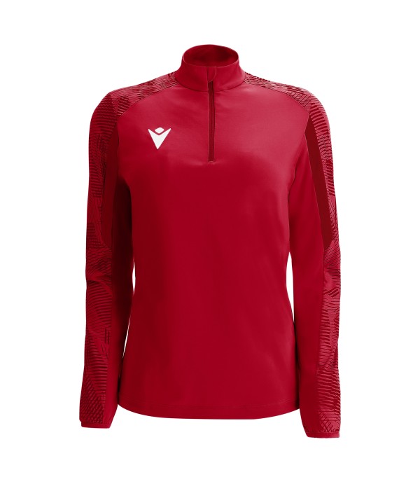 DORA 1/4 ZIP WOMAN TOP RED/DRED