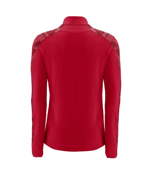 DORA 1/4 ZIP WOMAN TOP RED/DRED