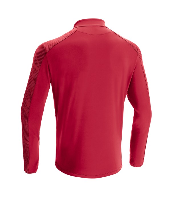 NARYN 1/4 ZIP TOP RED/DRED