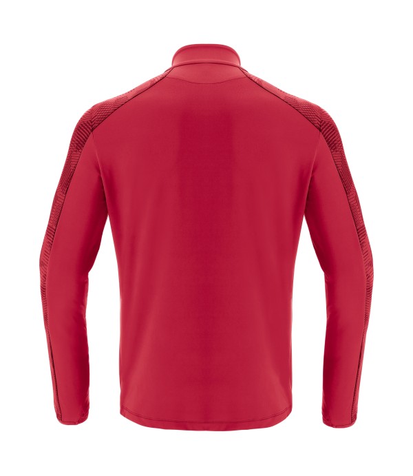 NARYN 1/4 ZIP TOP RED/DRED