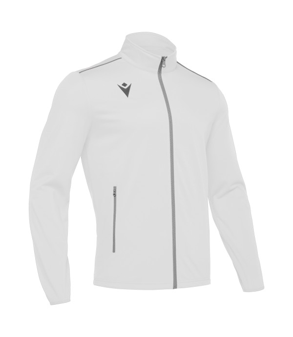 NEMESIS FULL ZIP TOP WHT