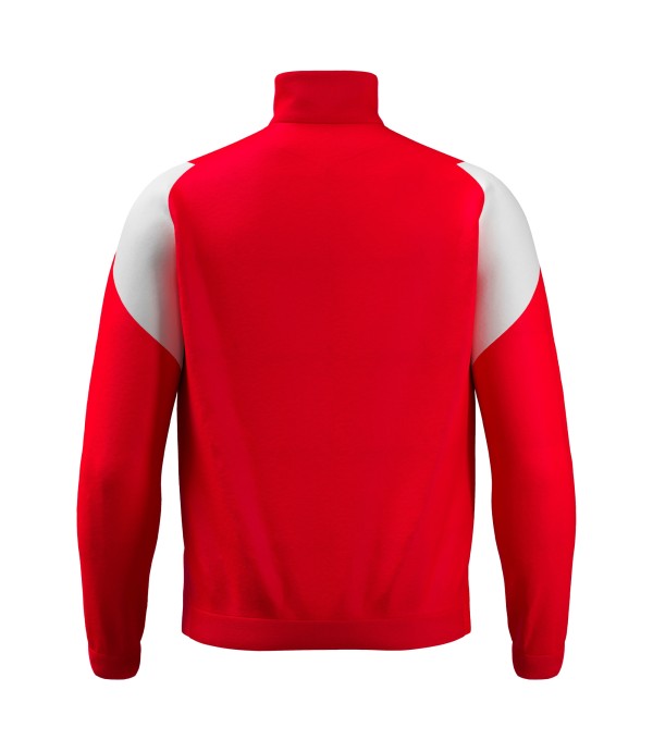 PROMETHEUS FULL ZIP TOP RED/WHT