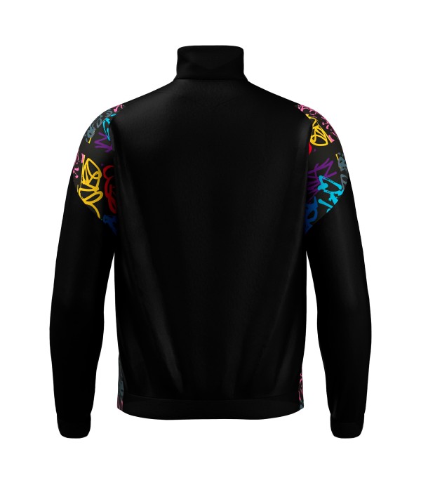 PROMETHEUS FULL ZIP TOP BLK/GRF