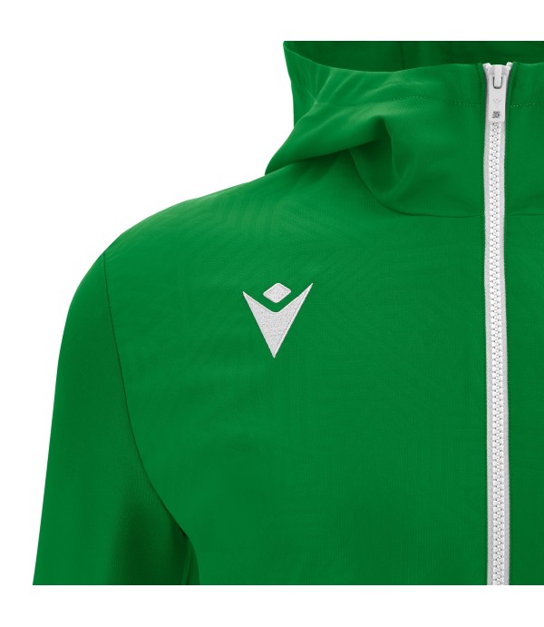 TIAMAT FULL ZIP MICRO HOODY TOP GRN/WHT