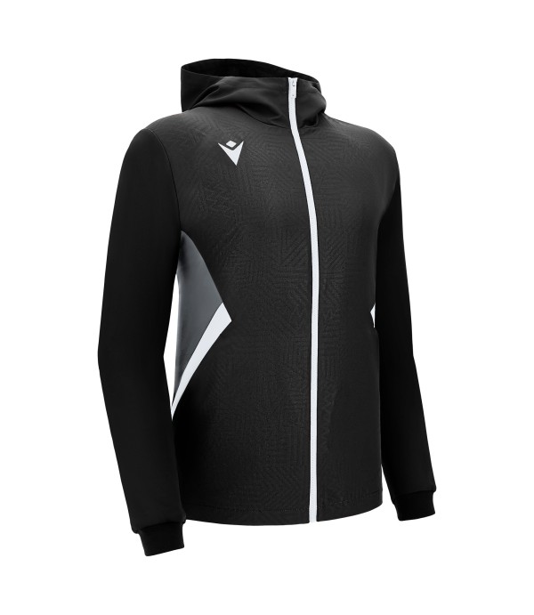 TIAMAT FULL ZIP MICRO HOODY TOP BLK/WHT