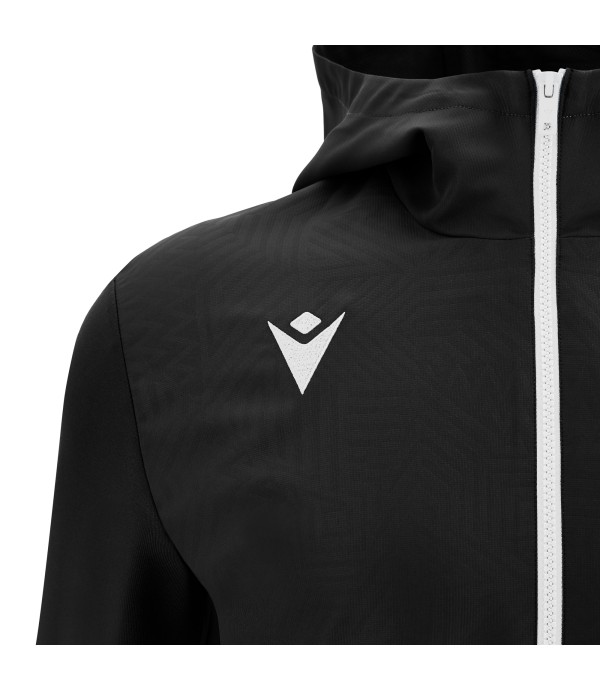 TIAMAT FULL ZIP MICRO HOODY TOP BLK/WHT