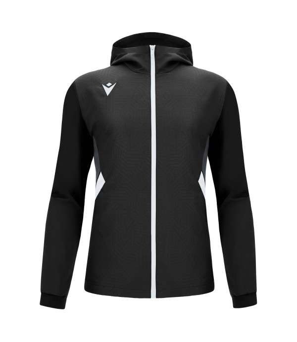 TIAMAT FULL ZIP MICRO HOODY TOP BLK/WHT