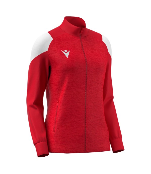 VALKYRIA WMN FULL ZIP TOP RED/WHT