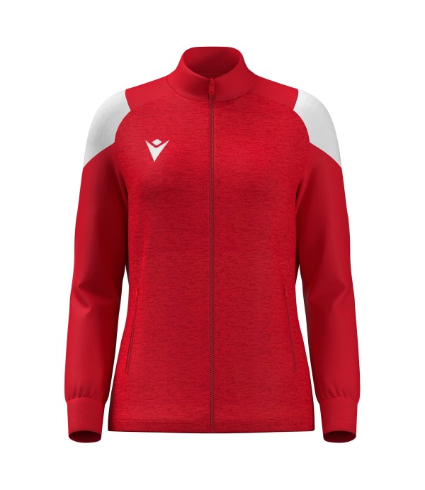 VALKYRIA WMN FULL ZIP TOP RED/WHT