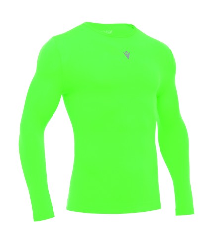 PERFORMANCE TECH UNDERWEAR TOP LS GRN FLUO