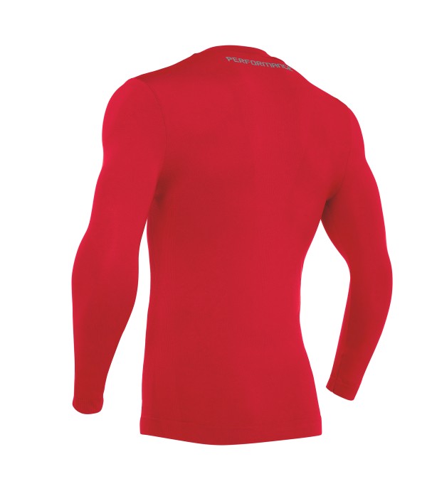 PERFORMANCE TECH UNDERWEAR TURTLENECK TOP LS RED