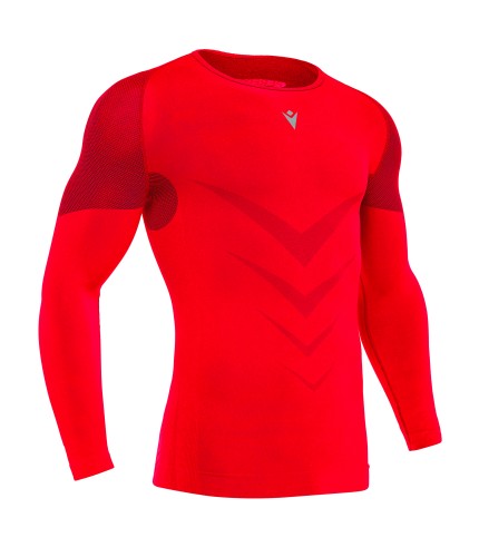 PERFORMANCE ++ COMPRESSION TECH UNDERWEAR TOP LS RED