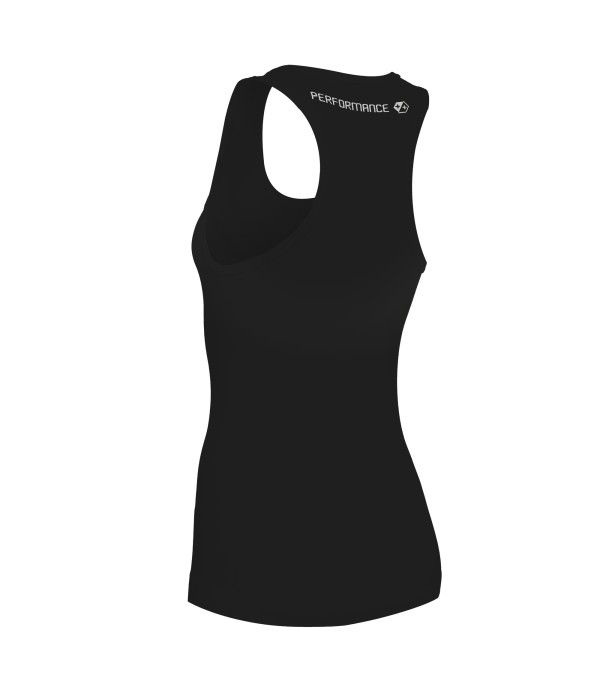 PERFORMANCE ++ WOMAN COMPRESSION TECH UNDERWEAR SINGLET BLK