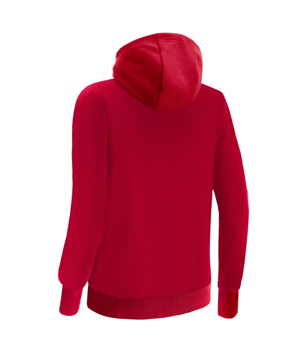 DRUM FULL LENGTH ZIP WOMAN HOODIE RED