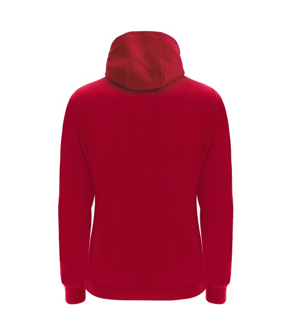 DRUM FULL LENGTH ZIP WOMAN HOODIE RED