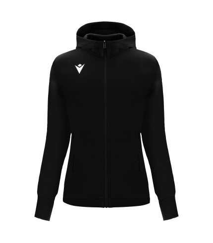 DRUM FULL LENGTH ZIP WOMAN HOODIE BLK