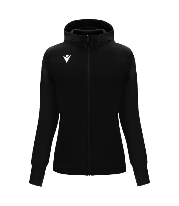 DRUM FULL LENGTH ZIP WOMAN HOODIE BLK