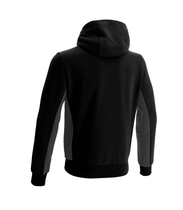 TRUMPET FULL LENGTH ZIP HOODIE BLK/ANT