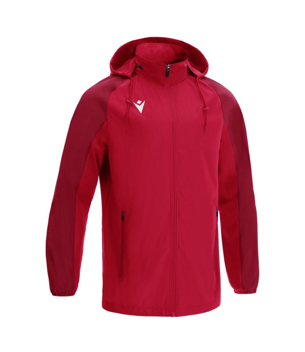 ELBRUS FULL LENGTH ZIP RAINJACKET RED/DRED