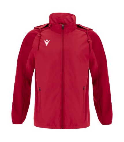 ELBRUS FULL LENGTH ZIP RAINJACKET RED/DRED