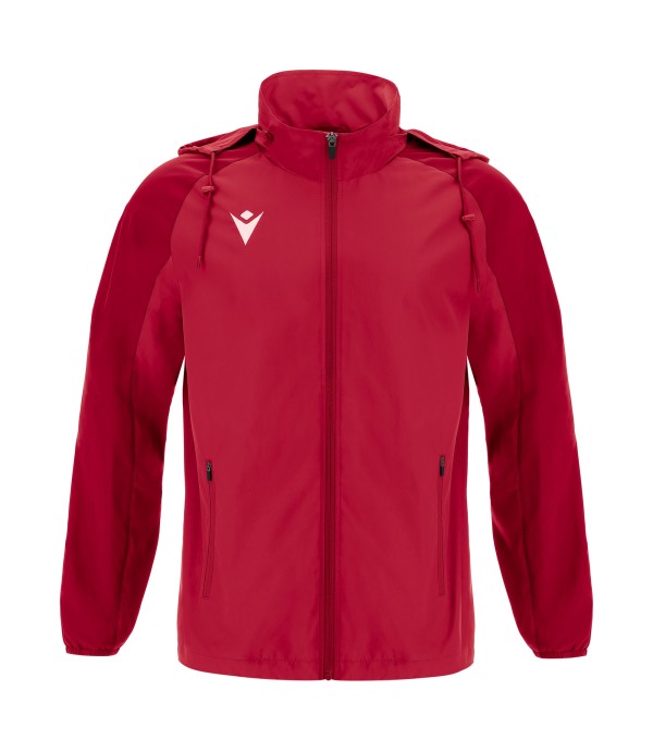 ELBRUS FULL LENGTH ZIP RAINJACKET RED/DRED