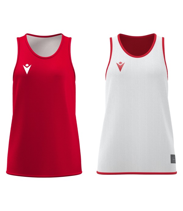 F500 SHIRT WMN REVERSIBLE SL RED/WHT