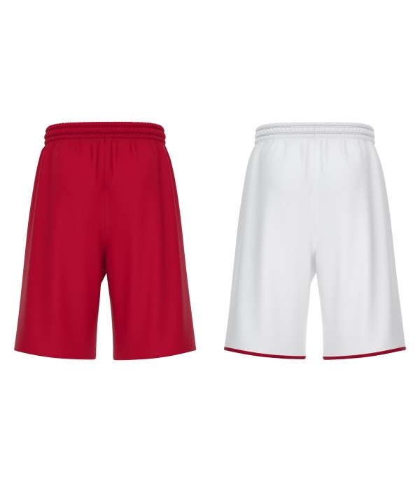 X500 SHORTS REVERSIBLE RED/WHT