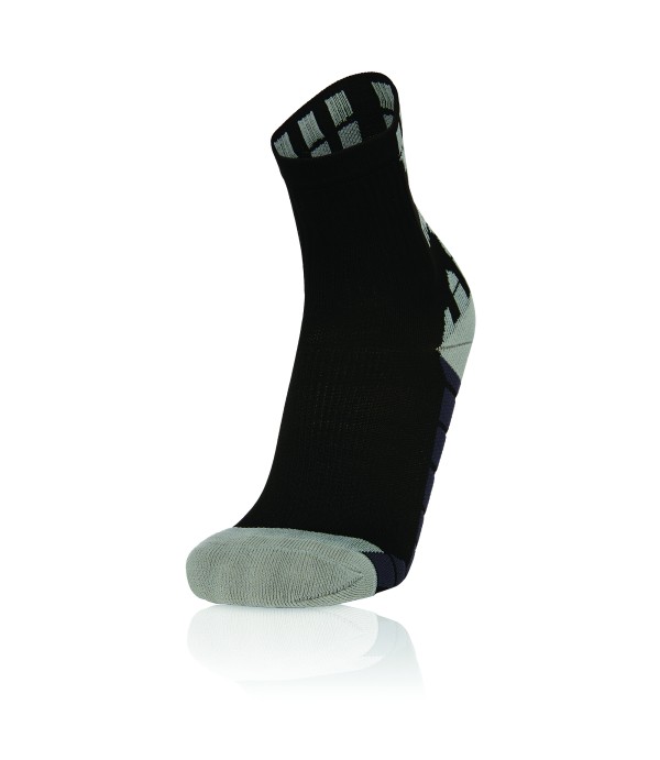 INTERVAL MEDIUM RUNNING SOCKS BLK/GRY 