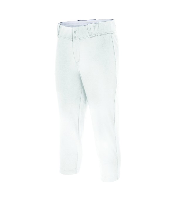 RISE 3/4 SOFTBALL PANT WHT/NS