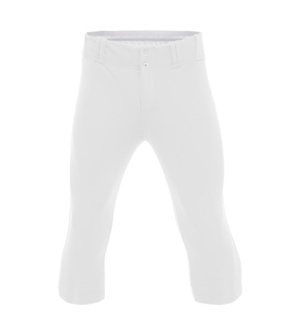 RISE 3/4 SOFTBALL PANT WHT/NS