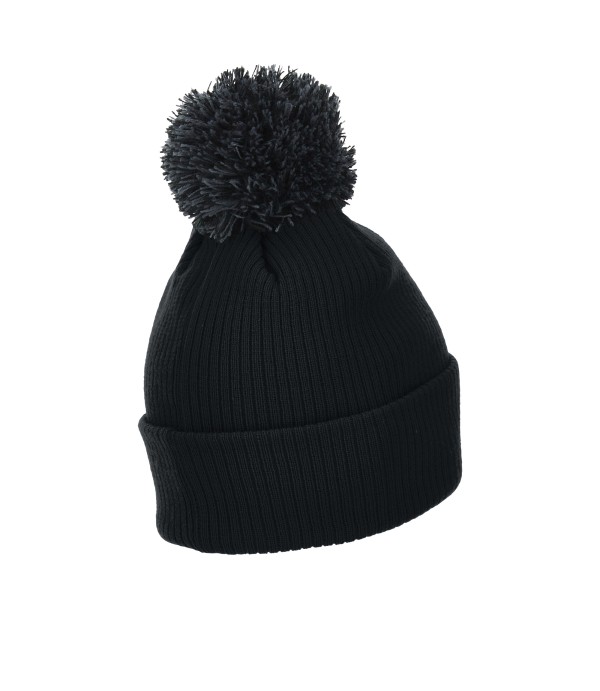 SNOW POM POM BEANIE BLK