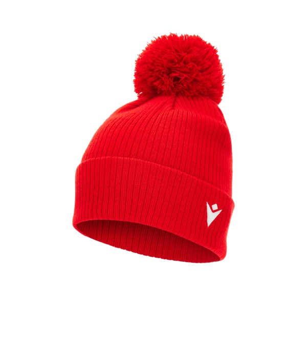 SNOW POM POM BEANIE RED