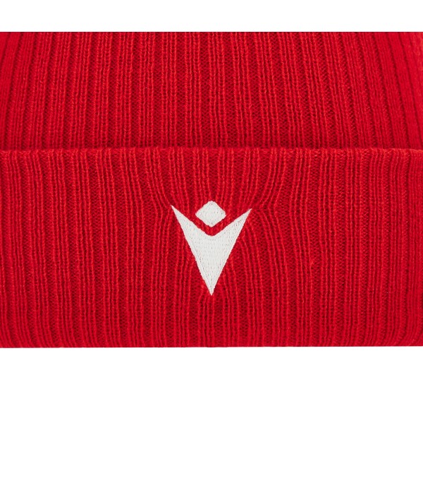 SNOW POM POM BEANIE RED