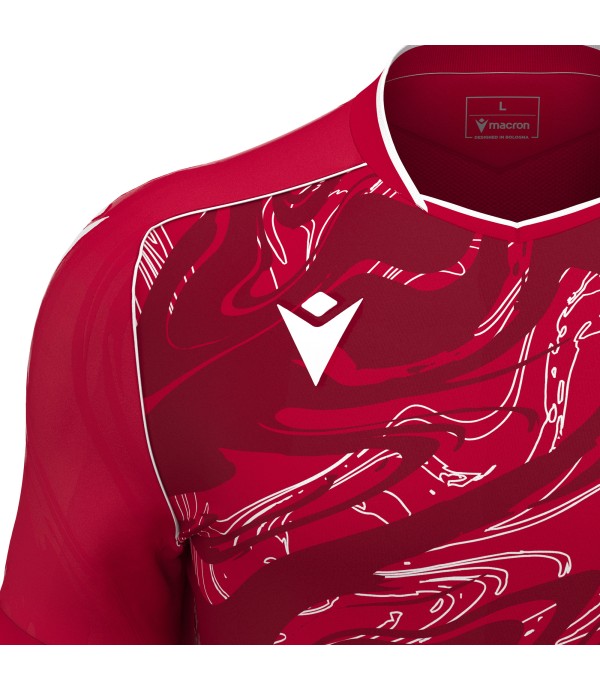ARCANE ECO SHIRT SS RED/WHT